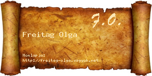 Freitag Olga névjegykártya